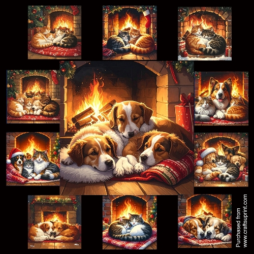 Christmas cats and dogs
