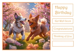Dogs playing