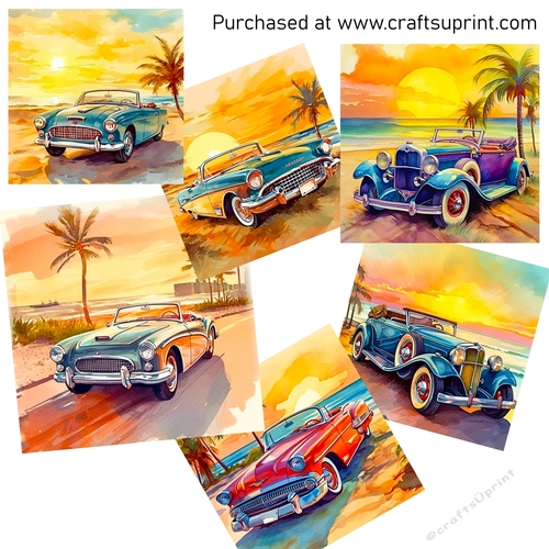Convertible vintage cars