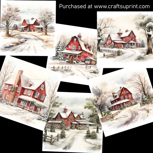 Winter farm 3 CARD FRONTS