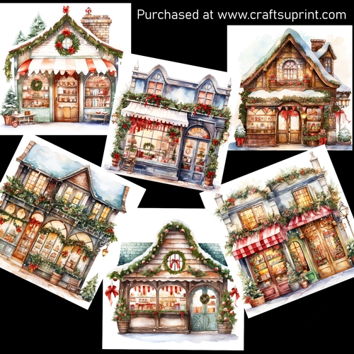 Christmas shop 2 CARD FRONTS