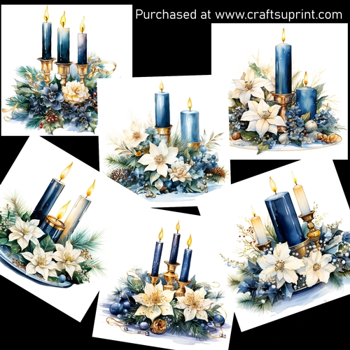 Festive arrangements 4 CARD FRONTS