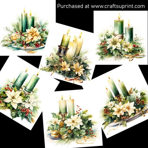 Festive arrangements 6 CARD FRONTS
