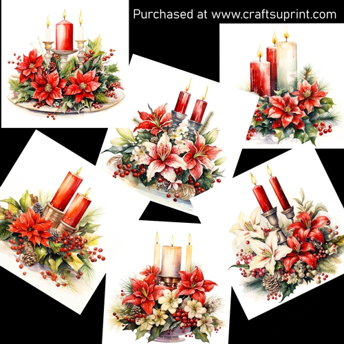 Festive arrangements 7 CARD FRONTS
