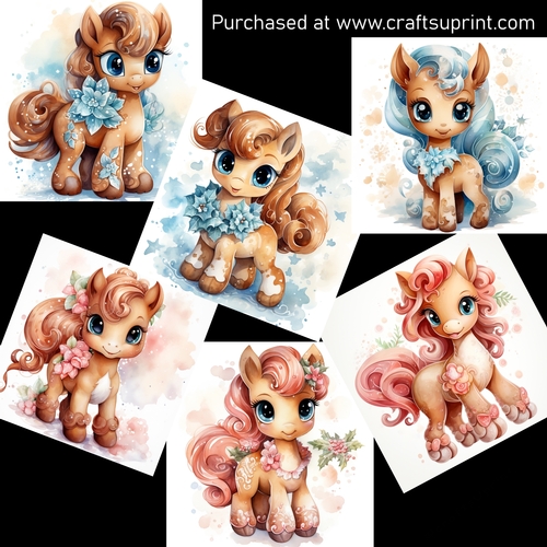 Cute little pony 2 CARD FRONTS