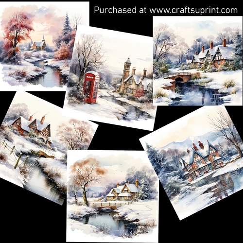 Winter somewhere in England CARD FRONTS
