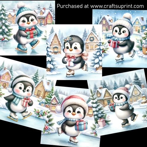 Gift delivery on skates CARD FRONTS