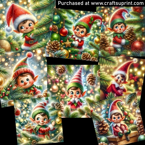 Naughty elf CARD FRONTS