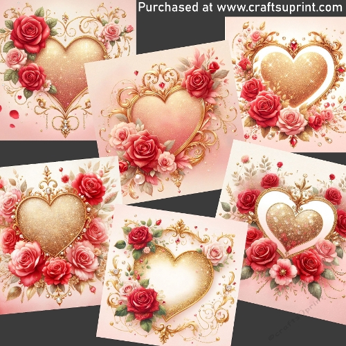 Romantic hearts 1 CARD FRONTS
