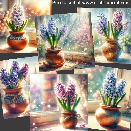 Hyacinth waiting for spring CARD FRONTS