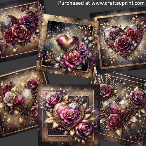 Elegant heart 2 CARD FRONTS
