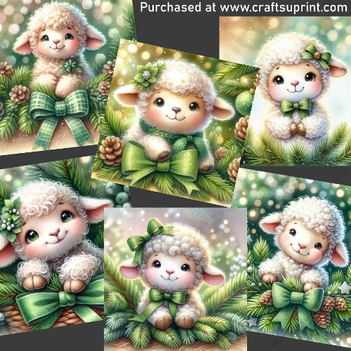 Christmas little lamb