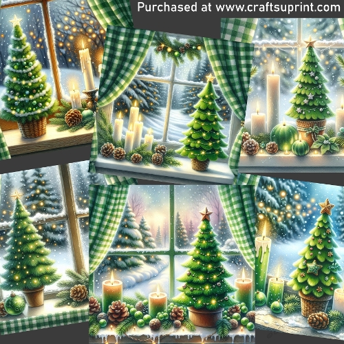 Miniature christmas tree - CARD FRONTS