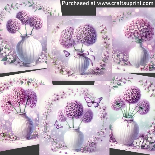 Allium flowers - CARD FRONTS
