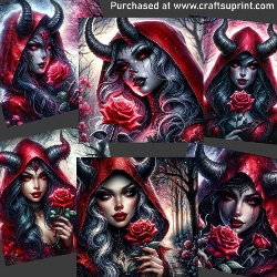 Demoness with rose REQUESTED