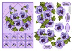 Purple Pansies