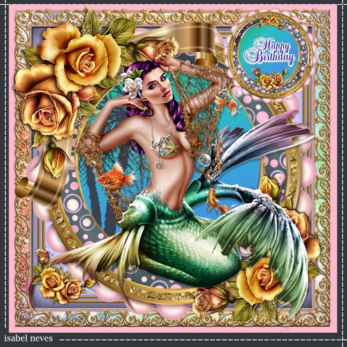 Mermaid And Roses 2