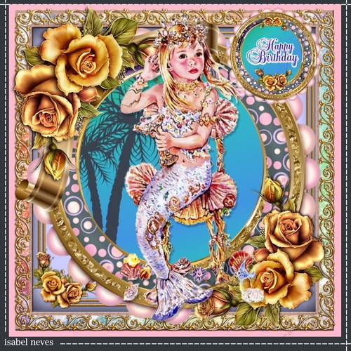 Mermaid And Roses 3