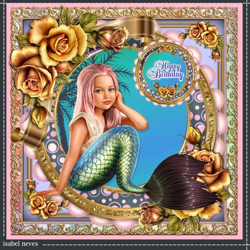 Mermaid And Roses 4