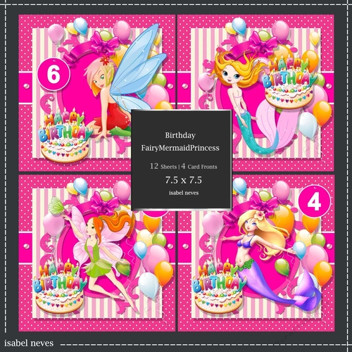 Bumper Kit ~ Birthday Fairy Mermaid Princess