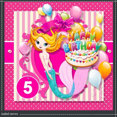 Birthday Fairy Mermaid Princess 3