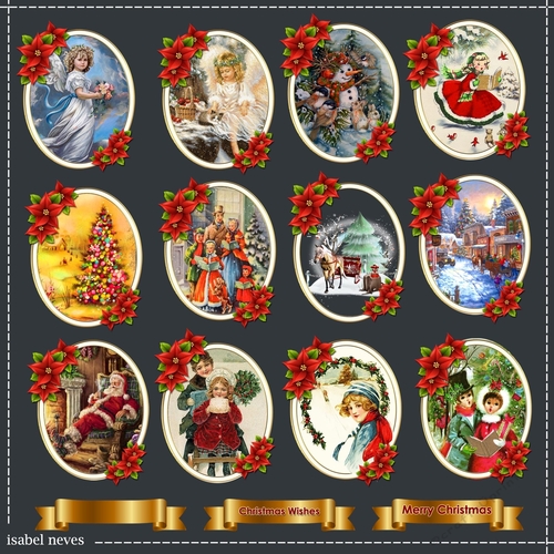 Vintage Christmas Toppers