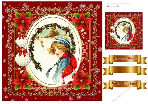Vintage Christmas Quick Card 1