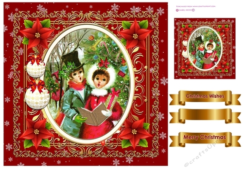 Vintage Christmas Quick Card 2