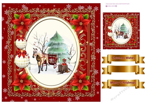 Vintage Christmas Quick Card 5