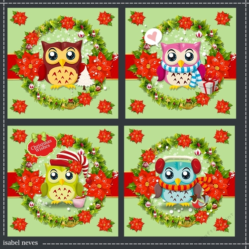 Christmas Owls Set 1 Bumper Kit