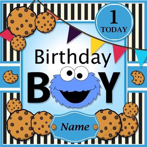 Cookie Monster Birthday Boy