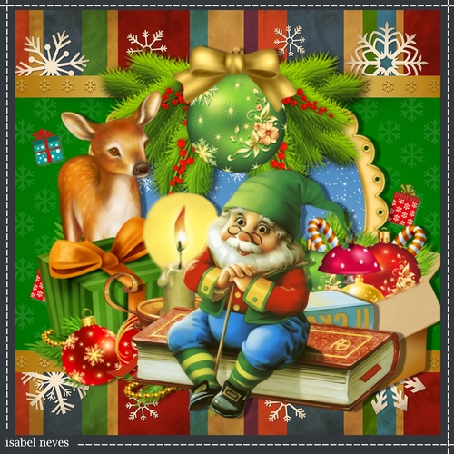 Christmas Elf And Reindeer