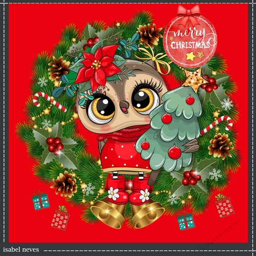 Cute Christmas Owl