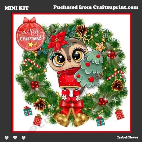 Cute Christmas Owl 2