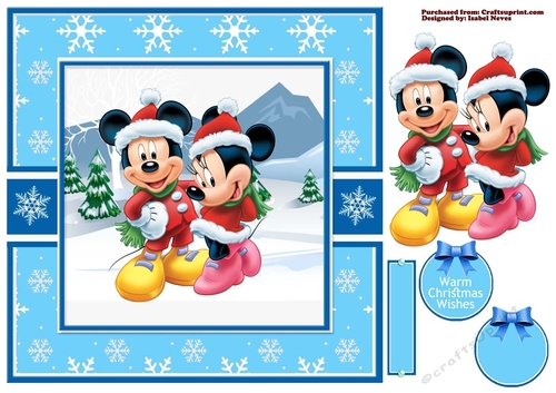 Minnie And Mickey Winter (Christmas)