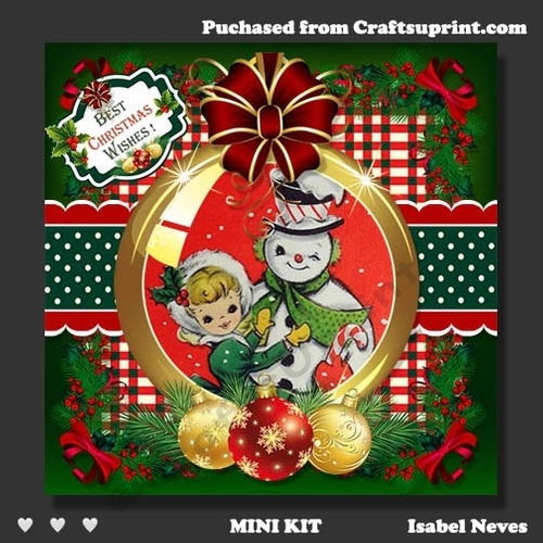 Retro Christmas Scene 3