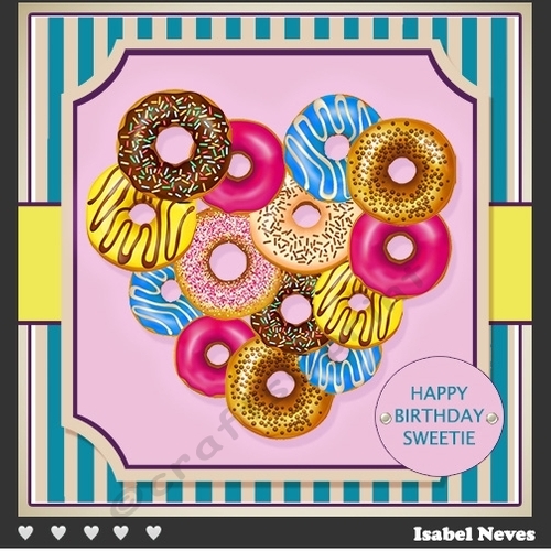 I Love Doughnuts ~ Mothers Day / Fathers Day / Birthday and more