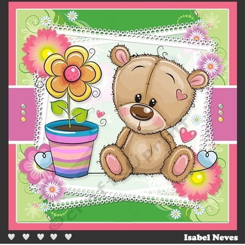 Sweet Spring Bear ~ Birthday / Mothers Day and More....
