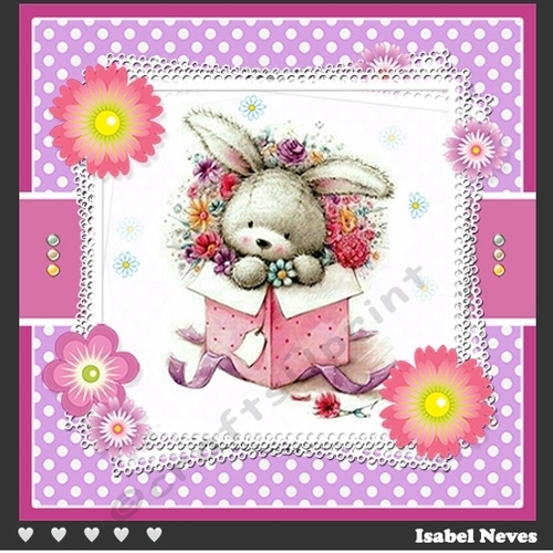 Pretty Bunny In A Box ~ Birthday / Easter and More...