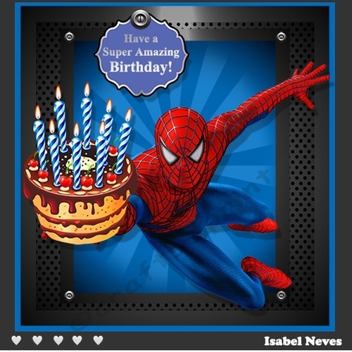 Have A Super Amazing Birthday ~ Spiderman