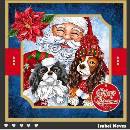 Santa And Puppies