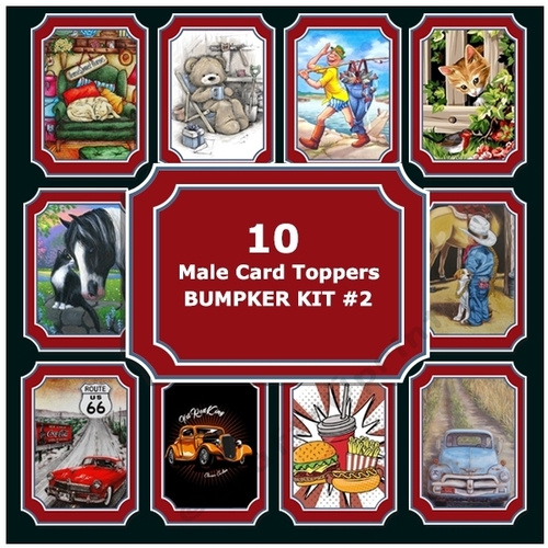 Bumper Kit 2 ~ 10 Male Various Card Toppers