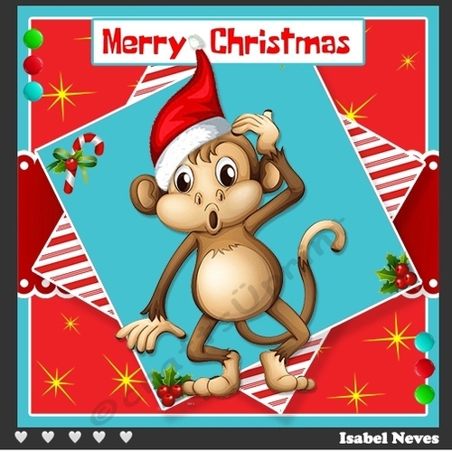 Cheeky Monkey Christmas Wishes