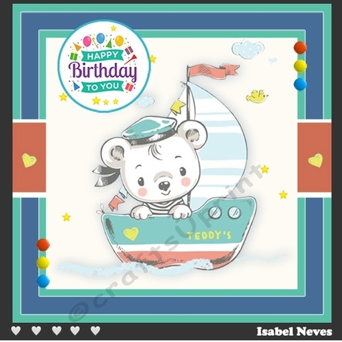 Cute Teddy Birthday Ages 1 to 6