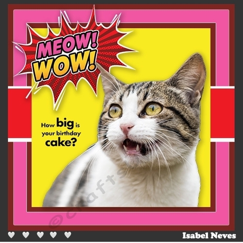 Meow Wow - How Big is your birthday Cake