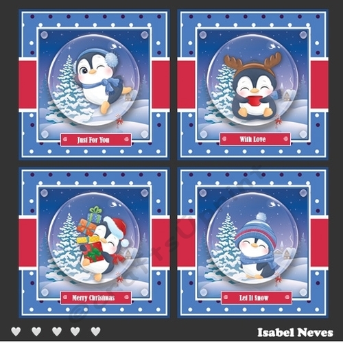 4 Christmas Penguins Bumper Kit