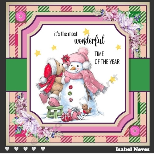 Christmas Bear And Snowman