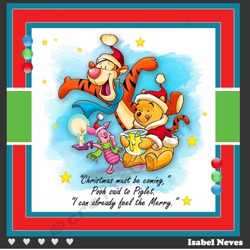 Winnie The Pooh Christmas Greetings