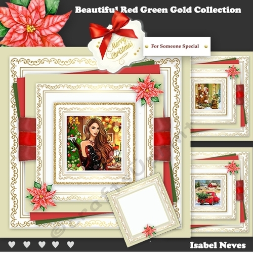 Beautiful Red, Green, Gold Christmas Collection ~ Set 2