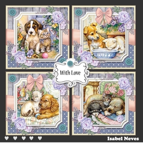 Spring Garden Cats and Dogs Collection Kit